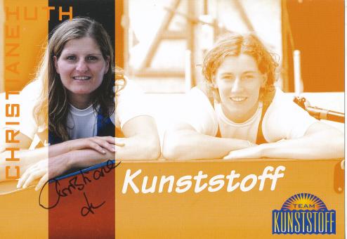 Christiane Huth   Rudern  Autogrammkarte  original signiert 