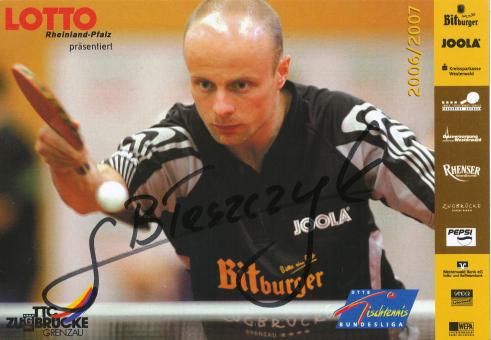 Lucjan Blaszczyk  TTC Zugbrücke  Tischtennis  Autogrammkarte  original signiert 