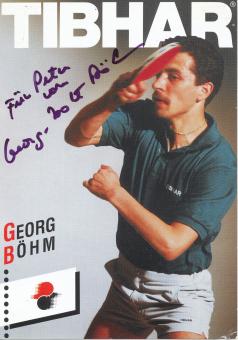 Georg Böhm   Tischtennis  Autogrammkarte  original signiert 