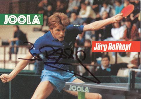 Jörg Roßkopf   Tischtennis  Autogrammkarte  original signiert 