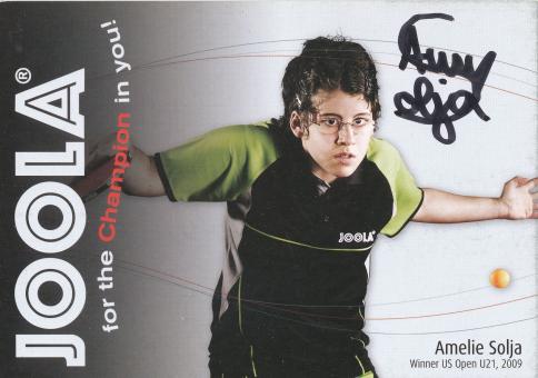 Amelie Solja  Tischtennis  Autogrammkarte  original signiert 