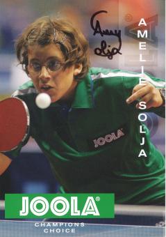 Amelie Solja  Tischtennis  Autogrammkarte  original signiert 