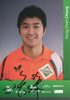 Hung Chieh Chiang  TTV Gönnern  Tischtennis  Autogrammkarte  original signiert 