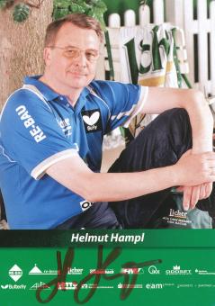 Helmut Hampl   TTV Gönnern  Tischtennis  Autogrammkarte  original signiert 