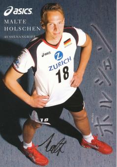 Malte Holschen  Volleyball  Autogrammkarte  original signiert 