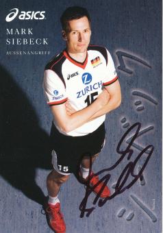 Mark Siebeck  Volleyball  Autogrammkarte  original signiert 