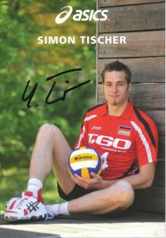 Simon Tischer  Volleyball  Autogrammkarte  original signiert 