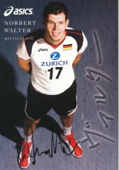Norbert Walter  Volleyball  Autogrammkarte  original signiert 