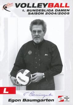 Egon Baumgarten  TSV Bayer 04 Leverkusen  Volleyball  Autogrammkarte  original signiert 