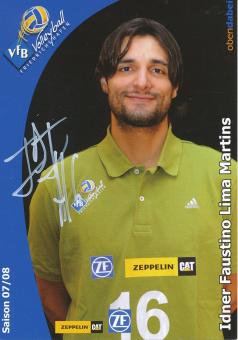 Idner Faustino Lima Martins  VFB Friedrichshafen  Volleyball  Autogrammkarte  original signiert 