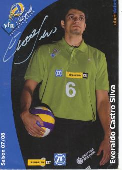 Everaldo Castro Silva  VFB Friedrichshafen  Volleyball  Autogrammkarte  original signiert 