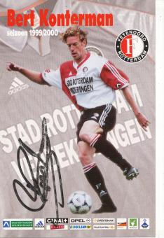 Bert Konterman 1999/2000  Feyenoord Rotterdam  Fußball Autogrammkarte  original signiert 