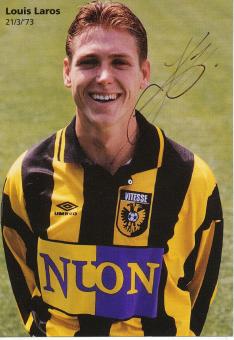 Louis Laros  Vitesse Arnheim  Fußball Autogrammkarte  original signiert 