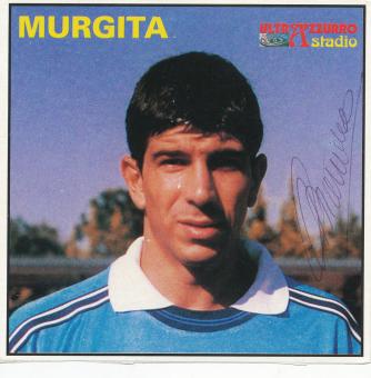 Roberto Murgita  SSC Neapel  Fußball Aufkleber original signiert 