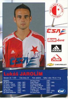 Lukas Jarolim  SK Slavia Prag  Fußball Autogrammkarte  original signiert 