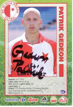 Patrik Gedeon  SK Slavia Prag  Fußball Autogrammkarte  original signiert 