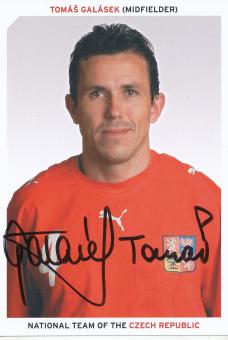 Tomas Galasek  Tschechien Nationalteam Fußball Autogrammkarte  original signiert 