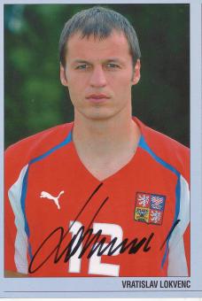 Vratislav Lokvenc  Tschechien Nationalteam Fußball Autogrammkarte  original signiert 