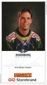 Arni Gautur Arason  Rosenborg Trondheim Fußball Autogrammkarte  original signiert 