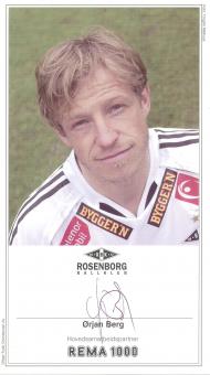 Orjan Berg  Rosenborg Trondheim Fußball Autogrammkarte  original signiert 