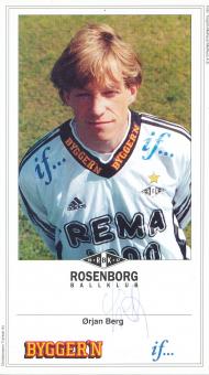 Orjan Berg  Rosenborg Trondheim Fußball Autogrammkarte  original signiert 