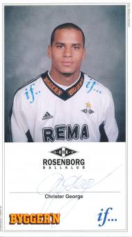 Christer George  Rosenborg Trondheim Fußball Autogrammkarte  original signiert 