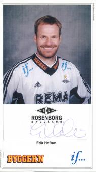 Erik Hoftun  Rosenborg Trondheim Fußball Autogrammkarte  original signiert 