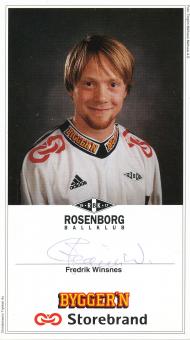 Fredrik Winsnes  Rosenborg Trondheim Fußball Autogrammkarte  original signiert 