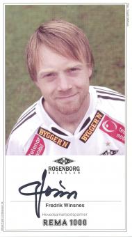 Fredrik Winsnes  Rosenborg Trondheim Fußball Autogrammkarte  original signiert 