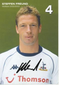 Steffen Freund  Tottenham Hotspurs Fußball Autogrammkarte  original signiert 