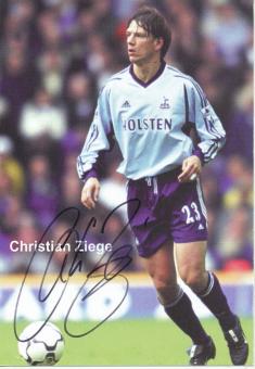 Christian Ziege  Tottenham Hotspurs Fußball Autogrammkarte  original signiert 