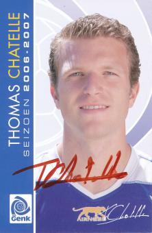 Thomas Chatelle  KRC Genk  Fußball Autogrammkarte  original signiert 