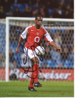 Justin Hoyte  FC Arsenal London  Fußball Autogramm Foto original signiert 
