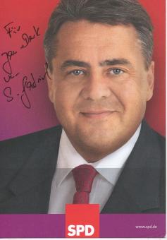 Sigmar Gabriel  Politik  Autogrammkarte original signiert 