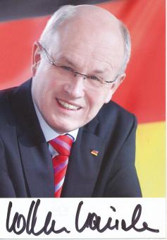 Volker Kauder  Politik  Autogrammkarte original signiert 