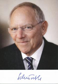 Wolfgang Schäuble  CDU  Politik  Autogrammkarte Druck signiert 