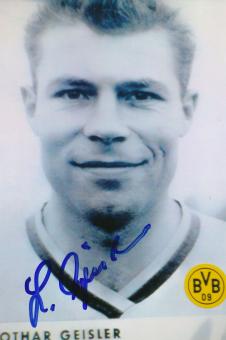 Lothar Geisler   Borussia Dortmund  Fußball Autogramm Foto original signiert 
