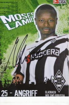Moses Lamidi  Borussia Mönchengladbach  Fußball Autogramm Foto original signiert 