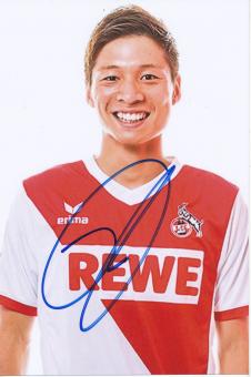 Kazuki Nagasawa  FC Köln  Fußball Autogramm Foto original signiert 