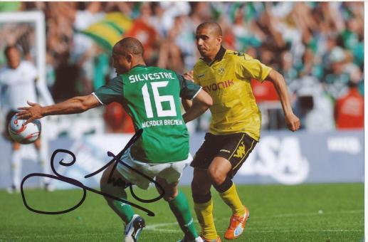Mikael Silvestre  SV Werder Bremen  Fußball Autogramm Foto original signiert 
