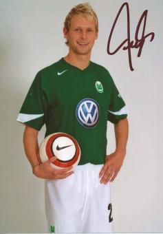 Karsten Fischer   VFL Wolfsburg  Fußball Autogramm Foto original signiert 