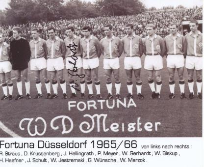 Waldemar Gerhardt  Fortuna Düsseldorf  Fußball Autogramm Foto original signiert 