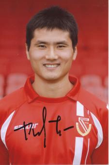 Jiayi Shao  Energie Cottbus  Fußball Autogramm Foto original signiert 
