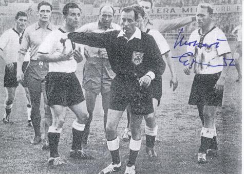 Herbert Erhardt † 2010  DFB Weltmeister WM 1954 Fußball Autogramm Foto original signiert 