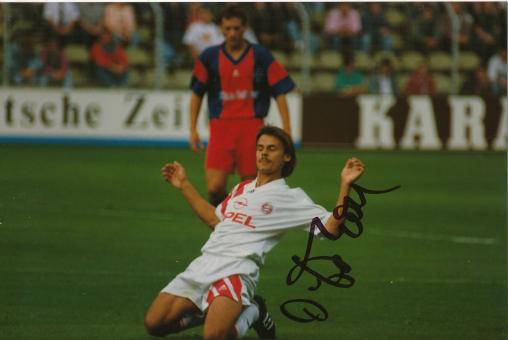 Olaf Thon  FC Bayern München Fußball Autogramm Foto original signiert 
