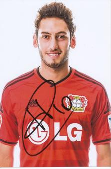 Hakan Calhanoglu   Bayer 04 Leverkusen Fußball Autogramm Foto original signiert 