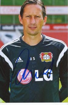 Roger Schmid   Bayer 04 Leverkusen Fußball Autogramm Foto original signiert 
