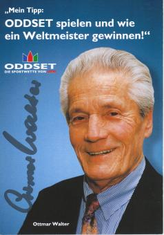 Ottmar Walter † 2013 DFB Weltmeister WM 1954 Fußball Autogrammkarte original signiert 