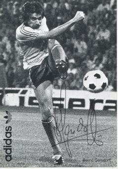 Bernd Gersdorff  Adidas Fußball Autogrammkarte original signiert 