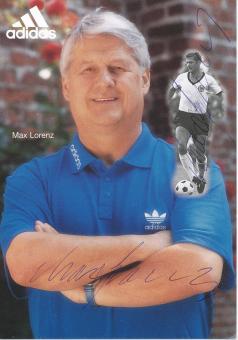 Max Lorenz  Adidas Fußball Autogrammkarte 2 x original signiert 